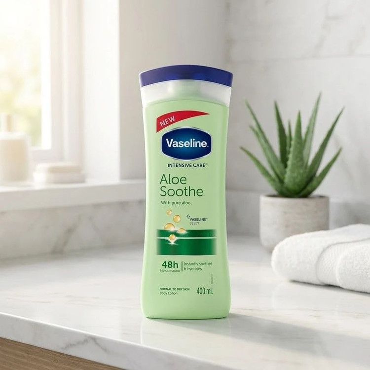 لوسیون بدن وازلین مدل Aloe Soothe