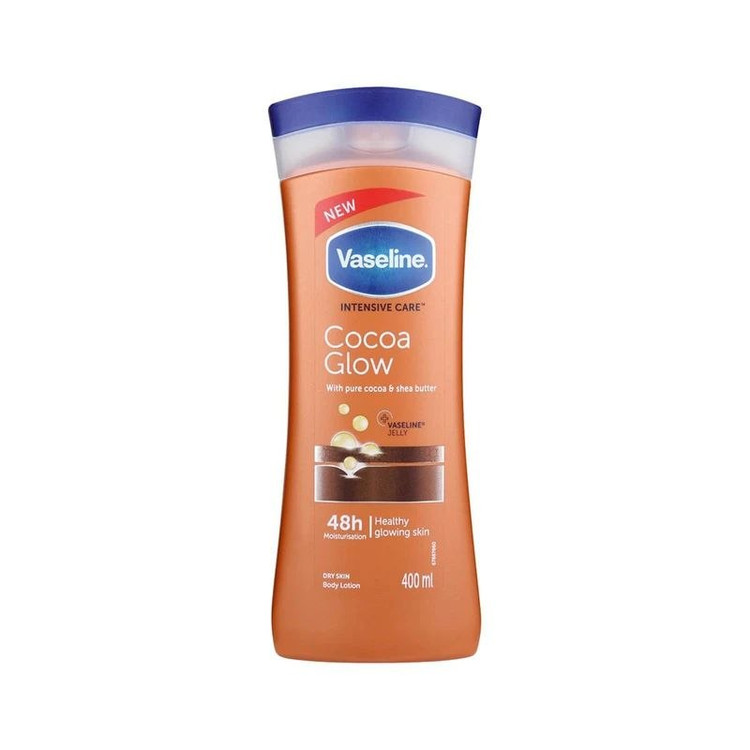 لوسیون بدن وازلین مدل Cocoa Glow